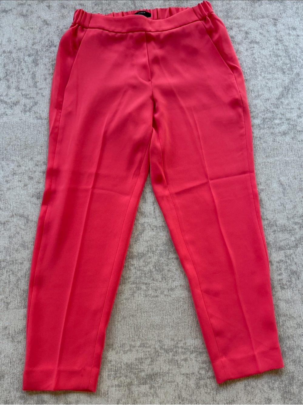 J. Crew Pink Tapered Pull-On Pants